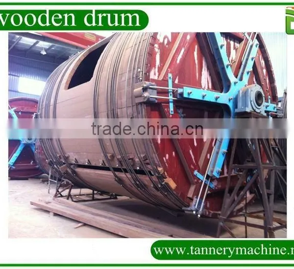 Supply Leather Tannery Overloading Wooden Drum for Soaking/Liming/Tanning photo-2