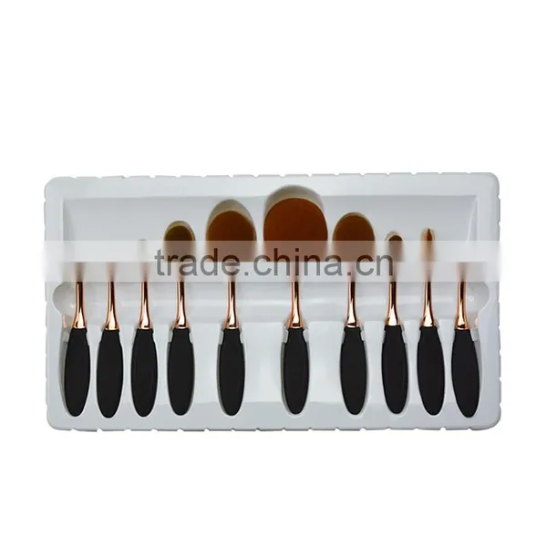 10 Pcs Oval Multi-purpose Makeup Brush photo-6