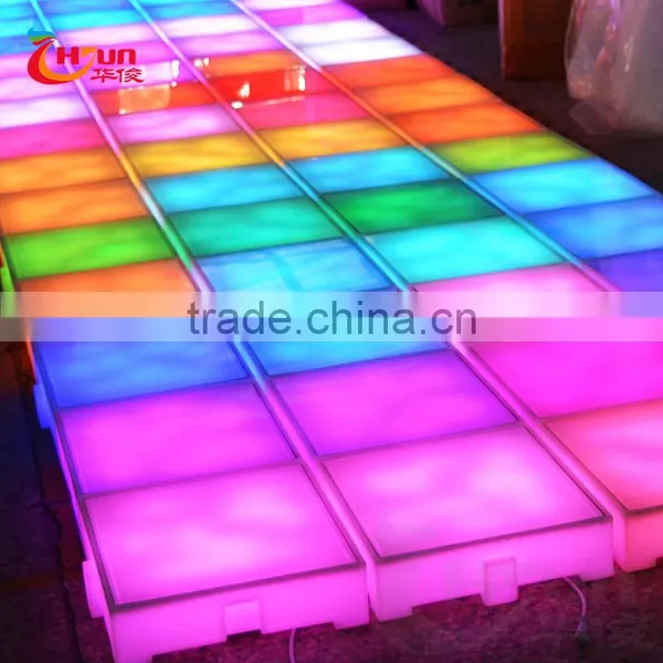 Remote Control RGB Lamp 16 Colors Changing Plastic Led Dance Floor photo-4