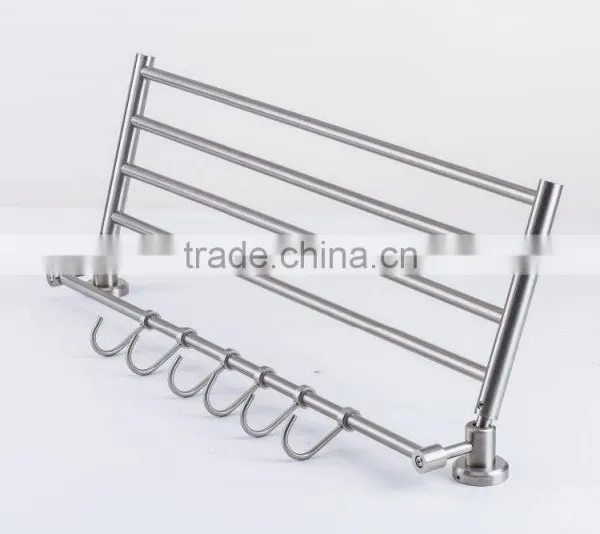 Hotel Stainless Steel Bathroom Hanging Shower Rack With Hook photo-3