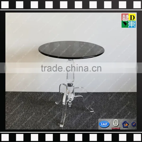 Modern Design Acrylic Console Side Table Clear Lucite Round Coffee Table From China Manufacturer photo-4