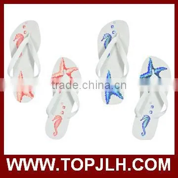 Custom Photo Printed Birthday Party White Flip Flops photo-6