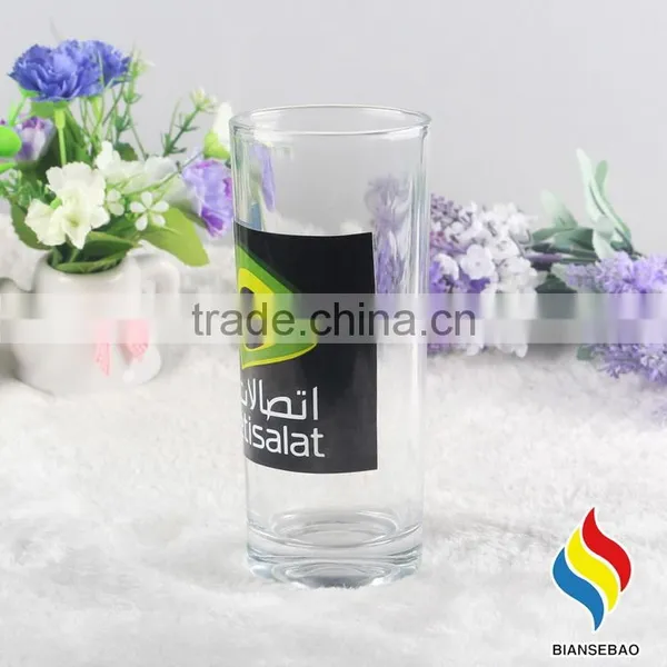 Custom Logo Printed Clear Cheap Drinking Glass Cup, Ice Cream Glass Cup photo-4