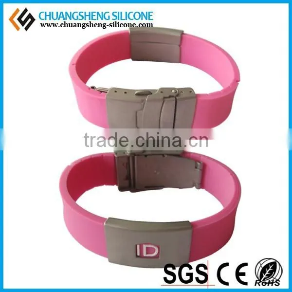 Clear/ Bulk/Disposable Metal Silicon ID Bracelets photo-4