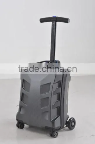 3 Wheels New PC Trolley Luggage / Scooter Suitcase With CE