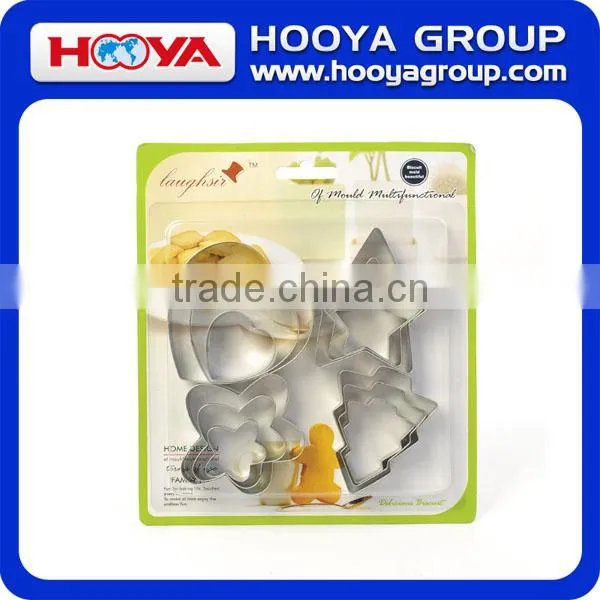 12 Pcs Stainless Steel Cookie Fruit Cutter Star Flower Heart and Round Shape Biscuit Baking Mould photo-4