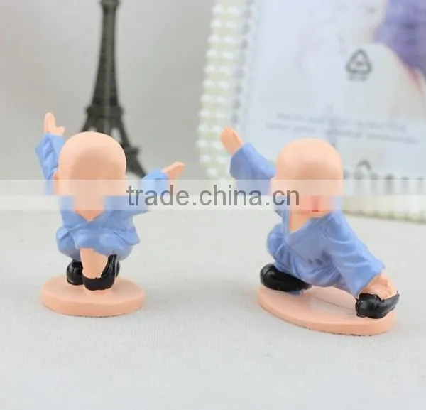 Mini CUTE Fashional Resin Decoration ,Zakka Furnishing Articles Creative Shaolin Kung fu Boy Creative Resin Gifts photo-2