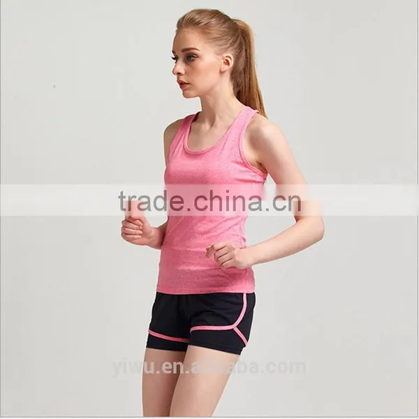 Wholesale Fitness Slim Sleeveless Ladies Purple Vest Gym Yoga Vest photo-6