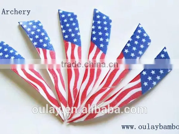 500PCS 3~5inch Customized Country Flags Arrow Vanes Fletchings For DIY Arrows photo-6