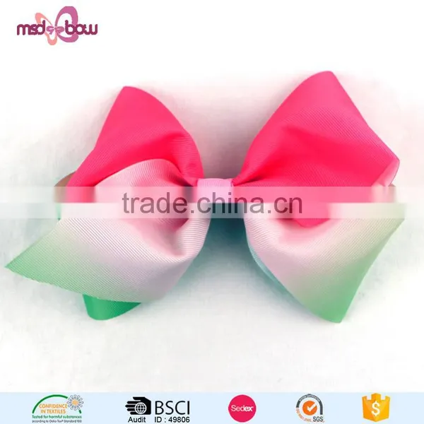 New Design Printed Grosgrain Ribbon Hair Bows Bulk for Girls photo-5