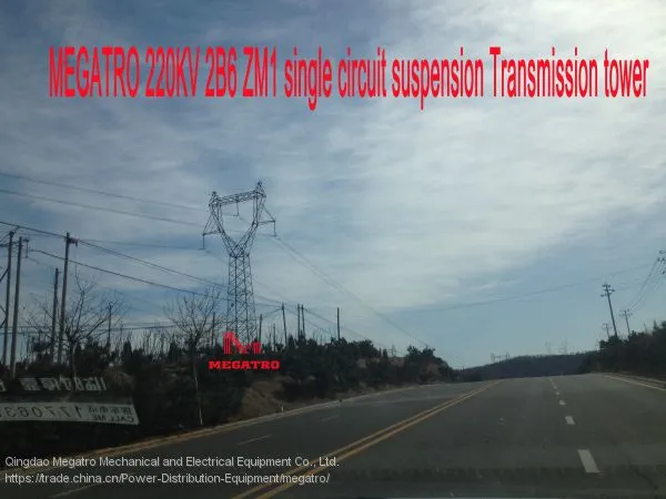 MEGATRO 220KV 2B6 ZM1 Single Circuit Suspension Transmission Tower photo-2