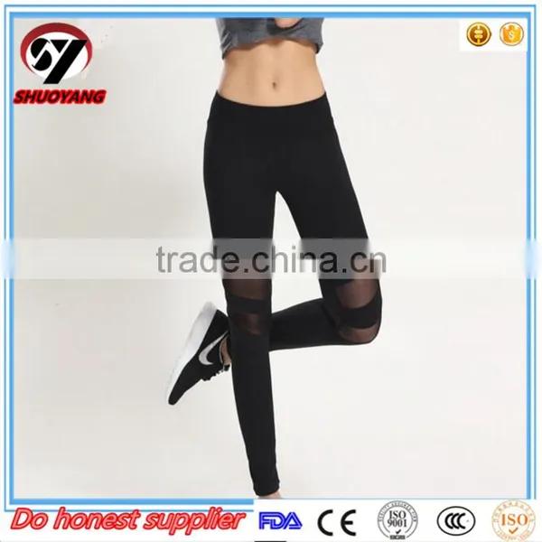 Factory Wholesale Custom Design Mesh Yoga Pants Women's Sportswear Yoga Wear photo-3
