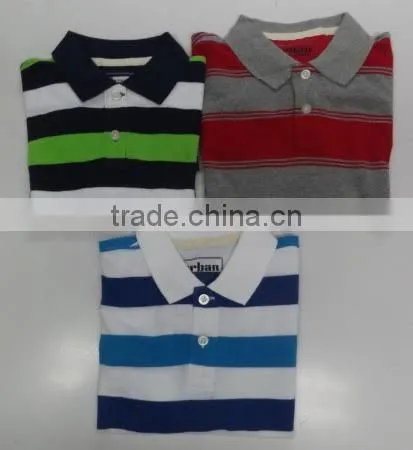 Boys Smart Collar Tees in Interesting Stripes photo-3