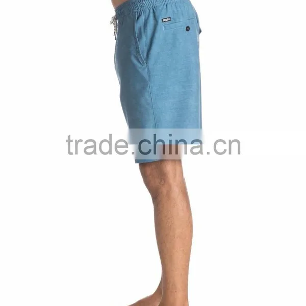 2017 Cusrom Men Board Shorts Stretch Waist Custom 100% Cotton Royal Oxford Shorts Double Flat Welt Back Pockets photo-4