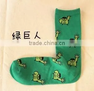 2015 the Avengers Personality Tide Lovers in Tube Socks Marvel DC Series of the Same Paragraph Socks for Men and Wome EML-9-2042 photo-6