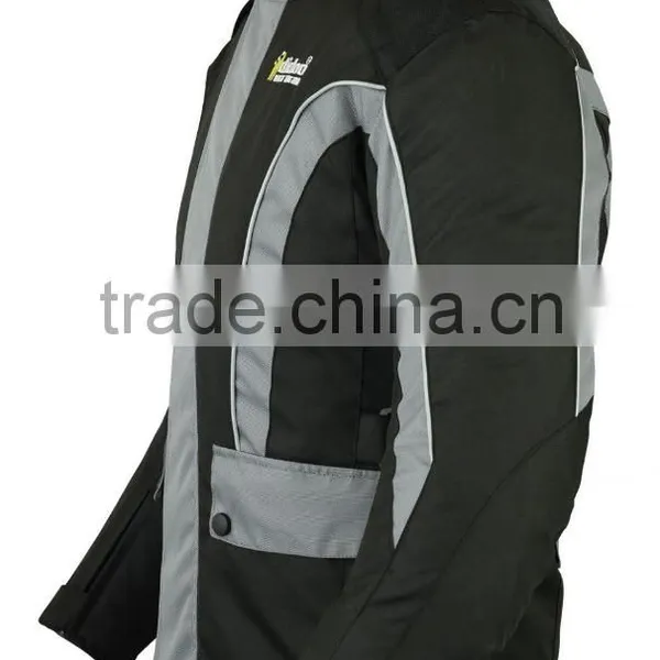Men's Grey/Black Motorbike Textile Jacket photo-3