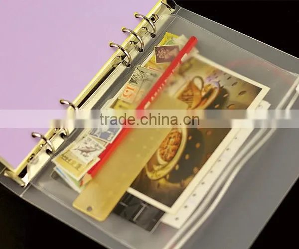 A5/A6/A7 Size 6 Holes Storage for Planner PVC Transparent Bag Paper Bag Storage photo-5