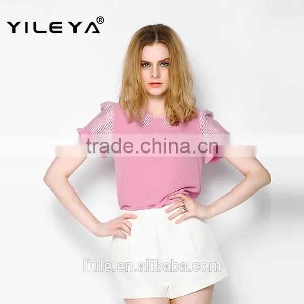Net Style Latest Casual Summer Women Milk Silk Blouse, Transparent Saree Blouse,cheap Womens Blouses photo-3