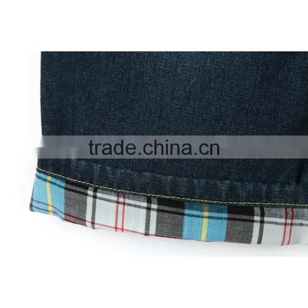 2016 New Style Elastic Ribbon Waistband Kids Boys Fashion Jeans Pant Enzyme Wash Design Kids Ripped Jeans photo-4