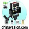 IPhone and IPod Car Charger and Holder + FM Transmitter