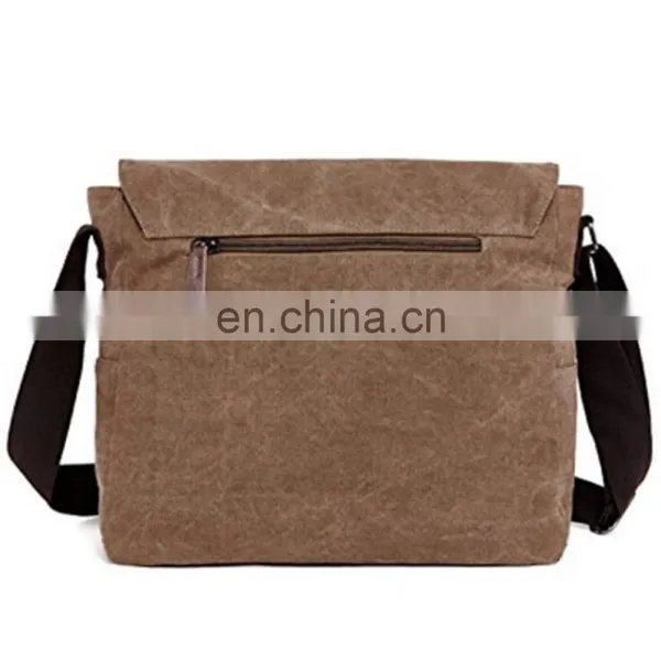 Vintage Canvas Laptop Messenger Business Bag photo-3