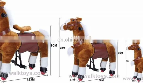 HI Good Quality Shopping Mall Walking Ride on Horse Toy With Springs photo-2