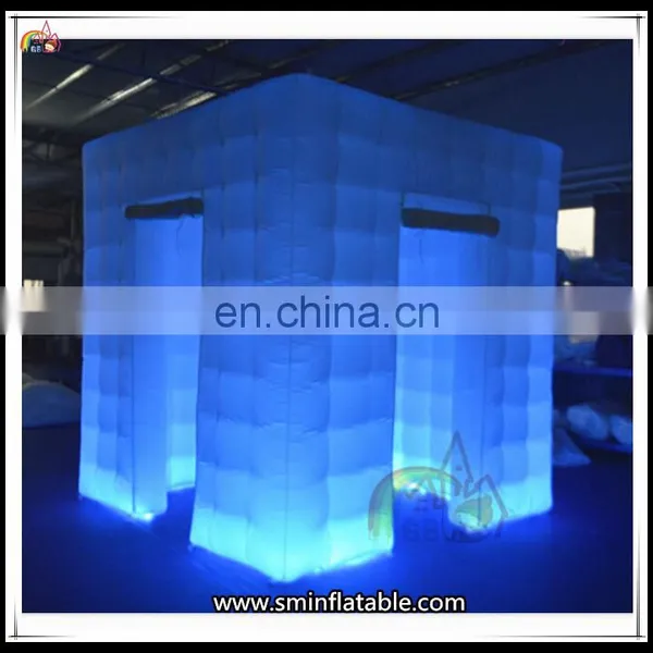 Best Price Outdoor Inflatable Photo Booth With LED Light Portable Kiosk Tent On Sale photo-4