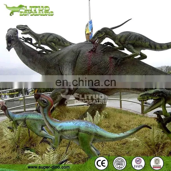Life Size Outdoor Model Animatronic Fighting Dinosaur photo-3