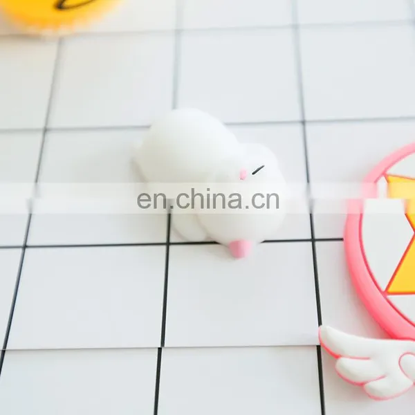 RGKNSE Wholesale Soft Silicon Rubber Squeeze Stress Relief Fidget Toys Japan Cat Kawaii Squishy Cat photo-2