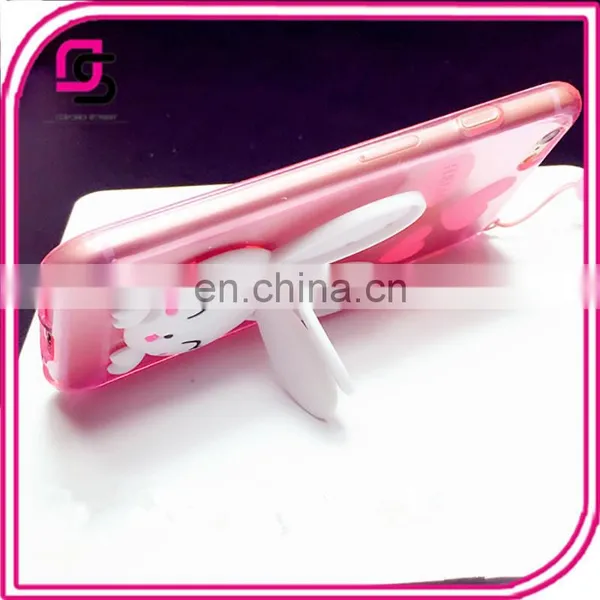 Mobile Phone Accessories Cartoon Silicone Phone Case With Support photo-3