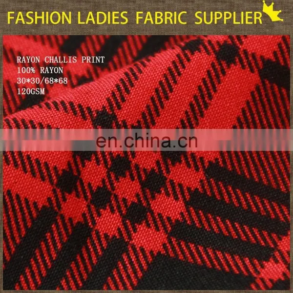 2015 Spring New Design 100% Viscose Spun Rayon Fabric Stock photo-4
