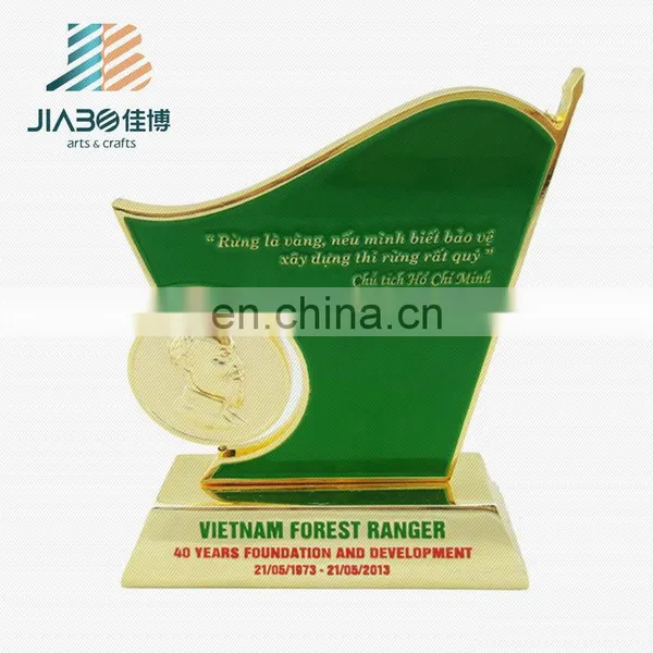 High Quality Blue Colors Paint Metal Trophy Cup photo-3
