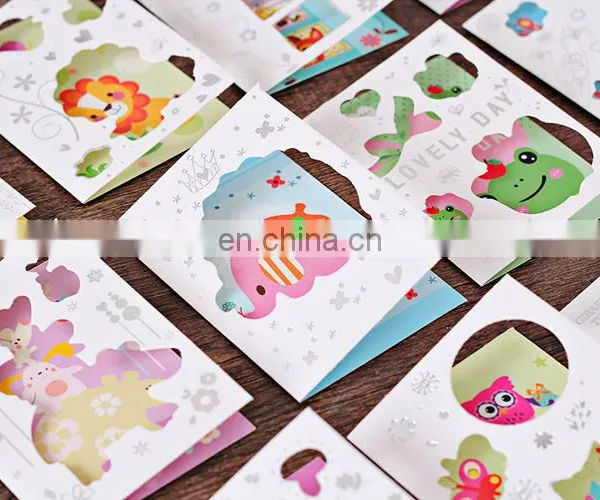 Dolphin Deer Cat Cartoon Greeting Cards Valentine's Day Mini Greeting Cards With Envelopes photo-6