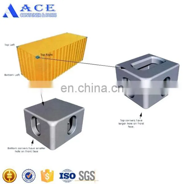 Casting Steel JIS SCW 480 Material ISO Shipping Container Corner photo-2