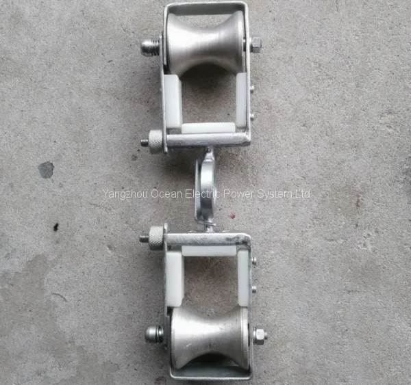Double OPGW Pulley; Replacing Pulley; Fiber Cable Replace Roller photo-2