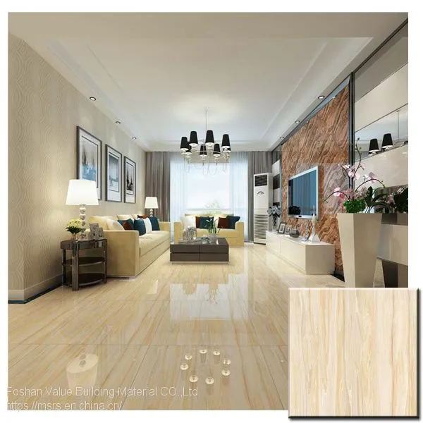 First Choice Glazed Living Room 60x60 White Marble Design Porcelain Floor Tiles photo-5