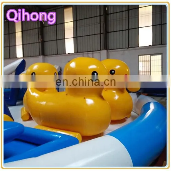 Custom High Quality Giant Inflatable Yellow Duck for Water Resort Promotion photo-3