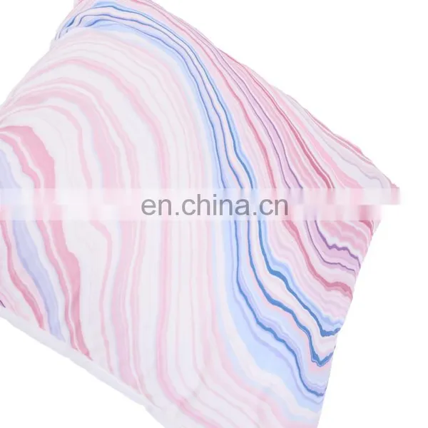 Luxury Home Indoor Soft Silky Satin Geometric Marble Texture Square Decorative Throw Pillow Cases Cushion Cover photo-4