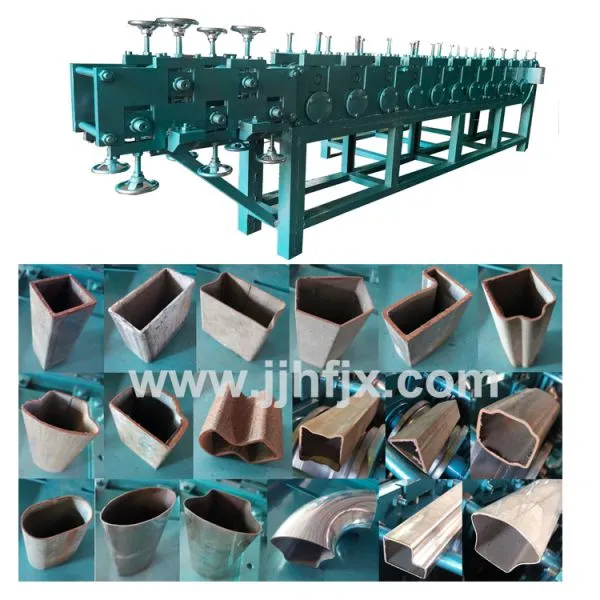 Special Shape Steel Pipe Making Machine for Metal Door Frame Profile (P Shaped) photo-5
