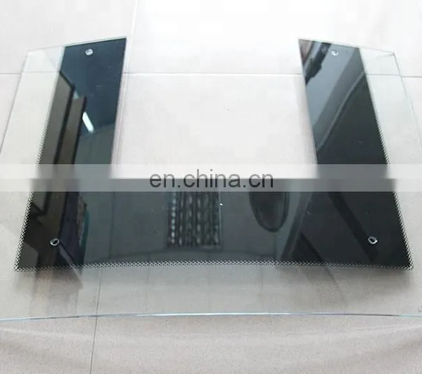 Silk Screen Printed Black 5mm Curve Tempered Glass photo-2