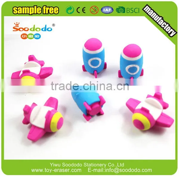 Cool Toy Cartoon Plane Shaped Erasers For Kids photo-3