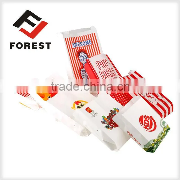 Microwave Popcorn Paper Bags With Colored Lunch Bags photo-5
