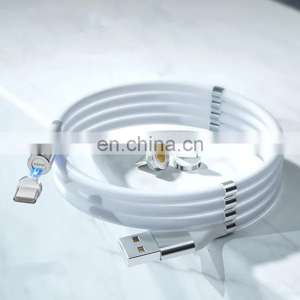 Wholesale 3 in 1 7pin Magnetic Cable Fast Charging Data Cable Mobile Phone Magnetic USB Data Cable for Iphon/type C/android photo-4