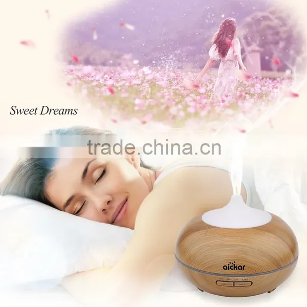 2016 New Design Light Wood Grain Cool Mist Aromatherapy Diffuser Ultrasonic Humidifier photo-3