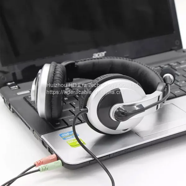 Hot Selling Over Ear Business Wired Headset Computer PC Telephone USB Headsets Headphones With Mic HD804 photo-4