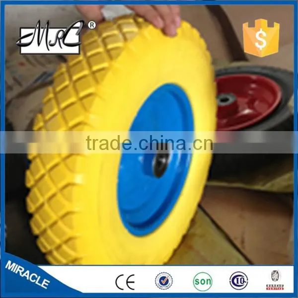 Endural Solid Small Flat Free Wheelbarrow Wheel PU Foam Wheel 3.25 / 3.00-8 photo-2