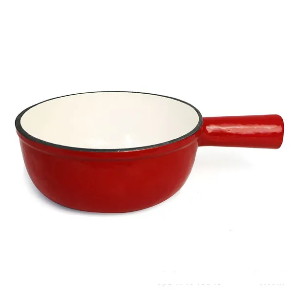 Best Selling Cookware Caquelon Cast Iron Fondue Pot 23 cm Suitable for Induction Cookers
