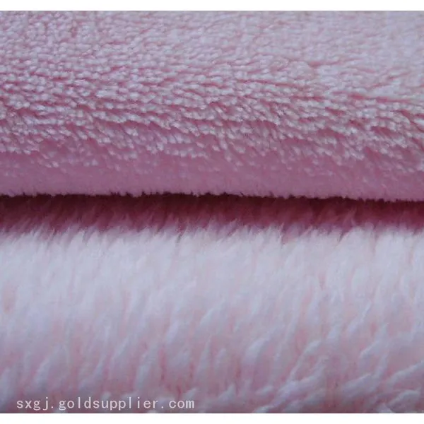 Coral Fleece Fabric Two Side Brush And Anti Pilling Coral Velvet Fabric For Baby Wear