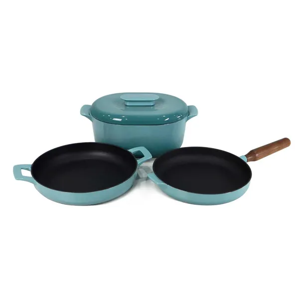 New Products Matte Enamel Cast Iron Cookware Set photo-5