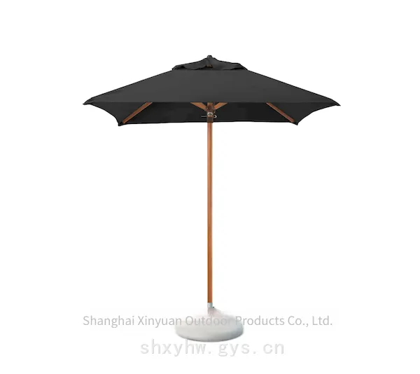 customizable luxury rectangular 4-rib beach patio sunshade for outdoor leisure use